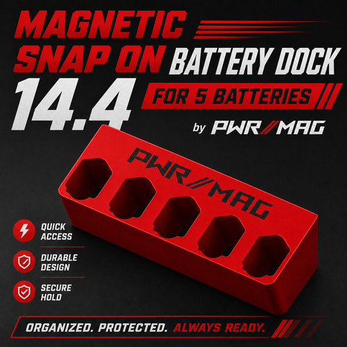 Magnetic snap 4 battery - magnetic, on