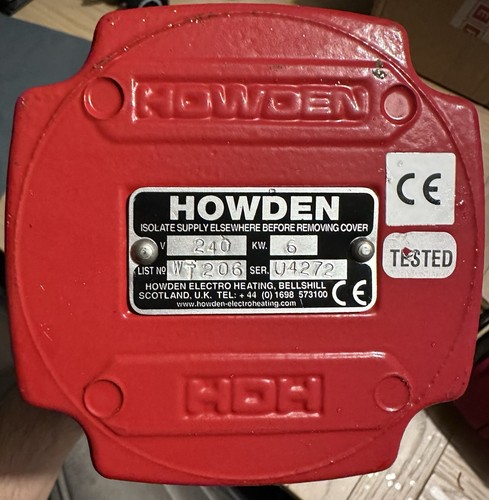 Howden 6kw immersion heater - howden,
