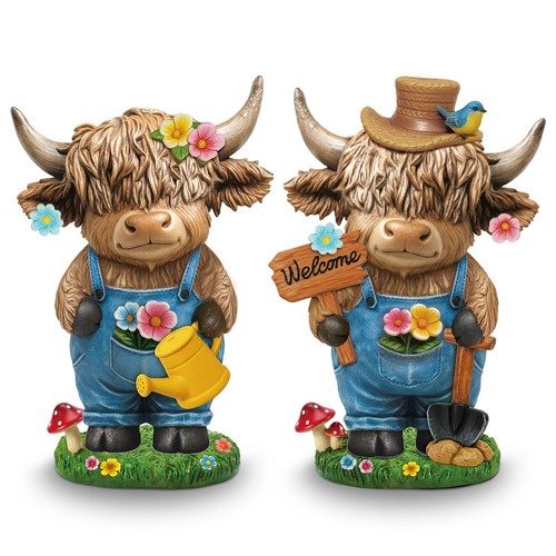 Pcs garden highland cow - highland,