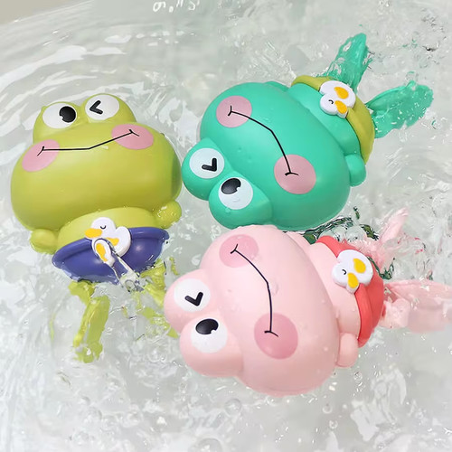 Wind frog bath toy - wind-up, for