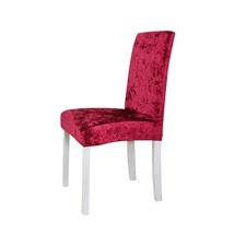 Crushed Velvet Shiny Chair Covers Universal Stretch Banquet Chair Seat Slipcover