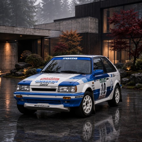 1988 mazda 323 4wd rally - mazda, car