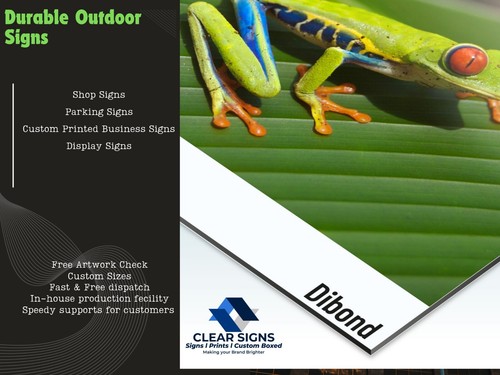 Dibond sign print aluminium - sign,