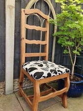 Mexican Old Pine Feature Chair, Bedroom, Hall Etc