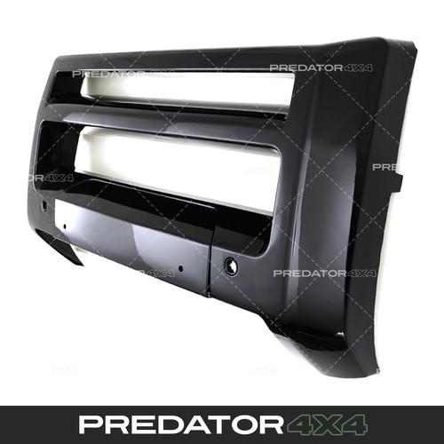 Gloss black front bumper bar - black,