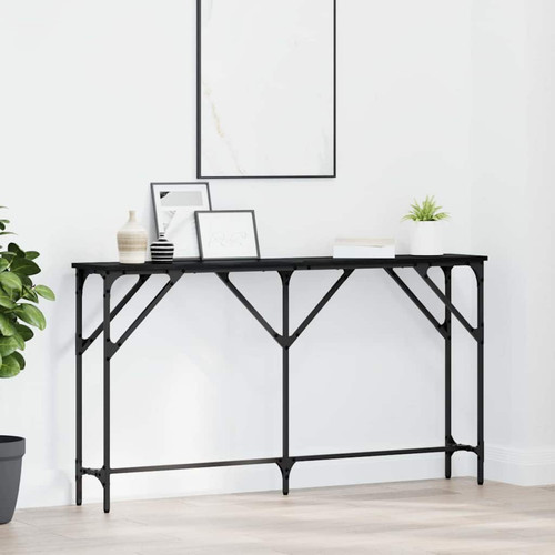 Console table black oak - table,