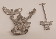 Vintage Metal Warhammer 40k - Classic Space Wolf Rune Priest Njal Stormcaller