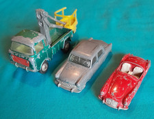 3 VINTAGE CORGI TOYS FOR RESTORATION, MGA, JEEP FC 150 AND STANDARD VANGUARD III