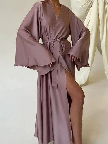 Female long robe home - long, dress