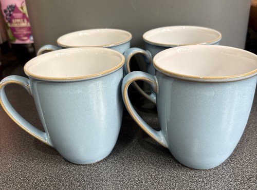 Denby colonial blue mugs - denby,