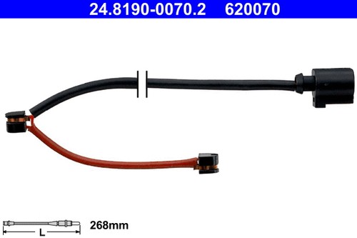 Rear warning contact brake - warning,