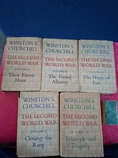 Winston Churchill the Second World War: Volumes 1, IV & VI First Edition Books