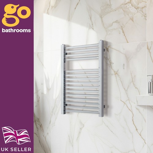 Chrome heated towel rail - heated,