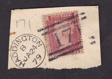 GB QV Penny Reds Scotland POSTMARKS on Piece Duplex Local etc. PRICED as SINGLES