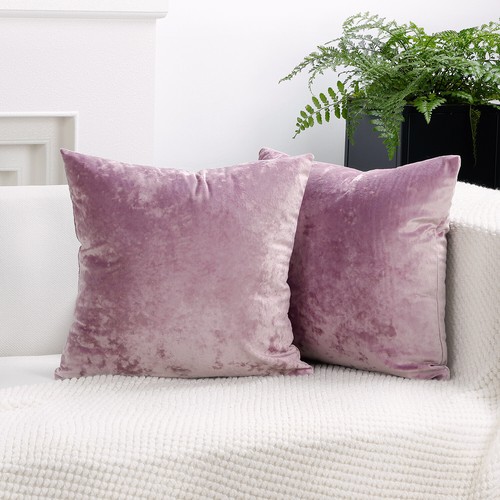 Crushed velvet cushion - velvet,