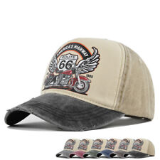 cap Motorcycle truck cap made ROUTE66 baseball cap Vintage printed