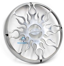 AFG15 15" GRILL PROTECTIVE CHROME SUB COVER FIFTEEN INCH SUBWOOFER AUDIOBAHN