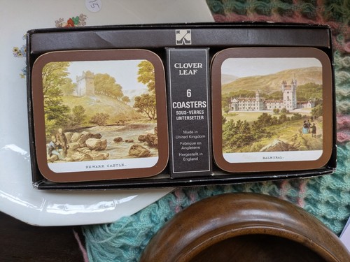Vintage clover leaf - coaster, 6