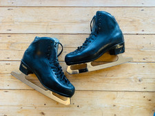 Risport Black Ice Skates Size 275 / UK 7.5 Including Carry Case RRP £189