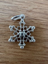 Tiffany & Co. Snowflake Silver Charm with Box & Pouch