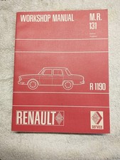Renault R10,  R1190 Genuine Workshop manual In Original Packaging