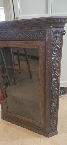Oak corner glazed - oak,