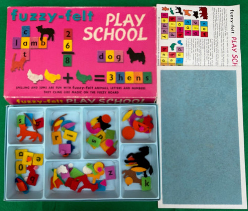 Fuzzy felt play - school, vintage