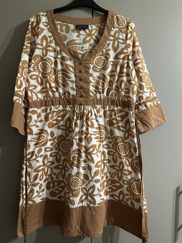 Long light cotton tunic top - cotton,