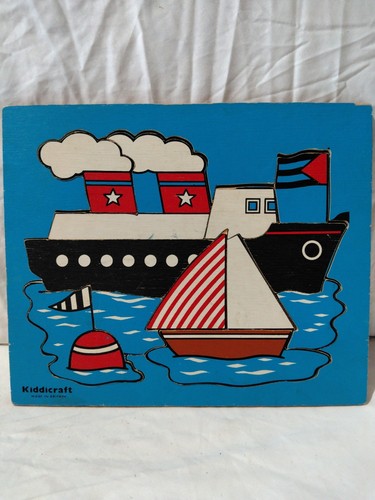Vintage kiddicraft wooden boat - kiddicraft,