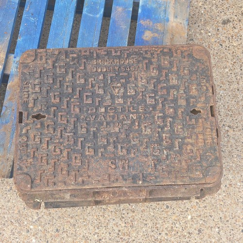 Cast iron manhole cover - iron, &