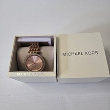 Michael Kors MK3192 Rose Gold Ladies Watch with Crystal Bezel & Box