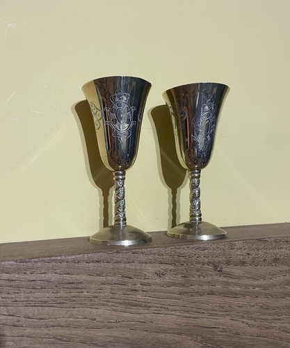Set two vintage engraved - set,