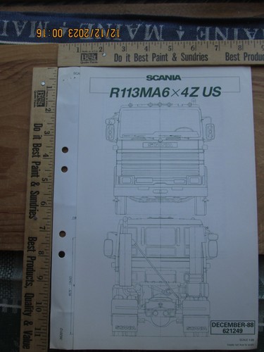 Scania model r113ma6 6x4z - model,