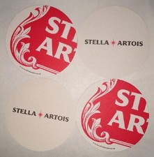 Stella Artois Beer Mats x 20 New and Double sided