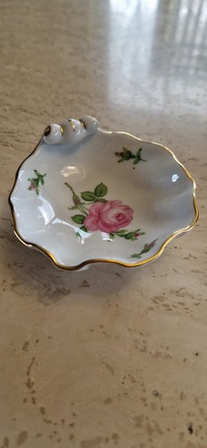 Meissen pink rose pattern - rose,
