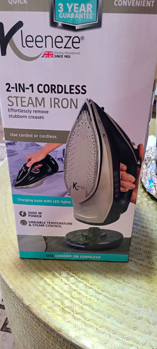 Kleeneze cordless steam - cordless, iron