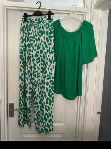 Women green white leopard - green/white,