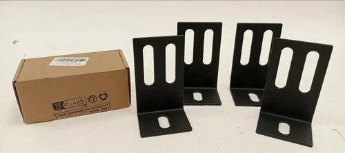 Pack black metal slotted l - metal,