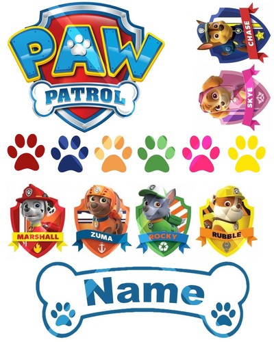 Paw patrol personalised edible - patrol,