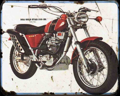 Bsa b25ss photo print - b25ss, a4