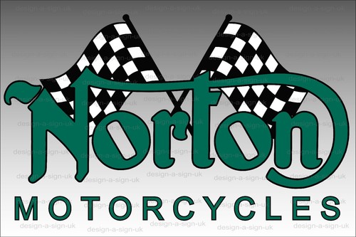 Norton motorcycles m1458 sign - #m1458,