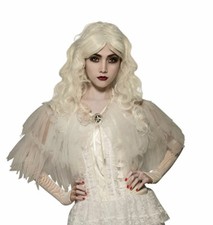 GHOSTLY WHITE WITCH COSTUME CAPELET HALLOWEEN WOMEN JADIS LILITH NARNIA ARWEN