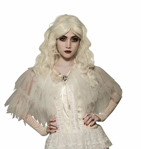 Ghostly white witch costume - white,