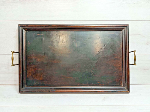 Large antique wooden butler - large,