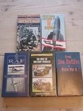 5 VHS video tapes WW2 Secret War Hitlers Weapons RAF story Military vehicles Sea