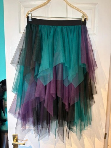 Teal purple black layered - purple,