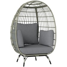 Outsunny PE Rattan Egg Chair