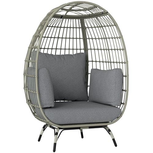 Outsunny rattan egg chair - outsunny, pe