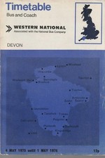 WESTERN NATIONAL BUS TIMETABLE