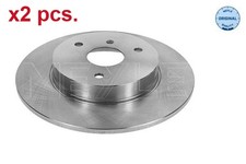 X2 PCS FRONT BRAKE DISC ROTOS X2 PCS SET 015 521 2077 MEYLE I